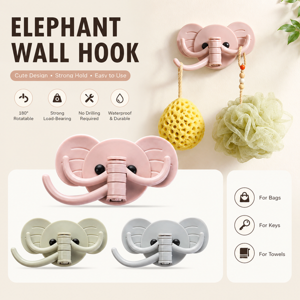 Elephant Shape Wall Hook