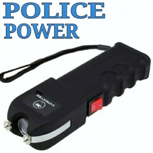 Electric Shock Flashlight Stun Gun High Voltage Rechargeable Battery Shocking Device Self Defense