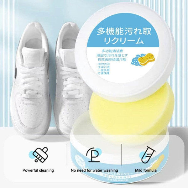 Multi-Functional Cleaning and Stain Remover Cream with Sponge