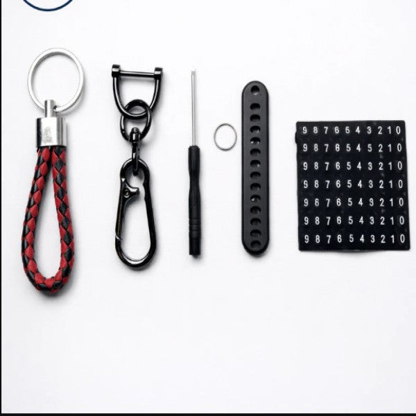 Key Ring with Phone Number