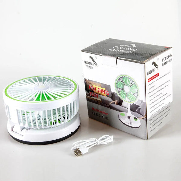 USB Folding Electircal Fan with LED Light -YT M2026