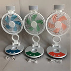 Portable Folding Fan With LED Light- ZT 329