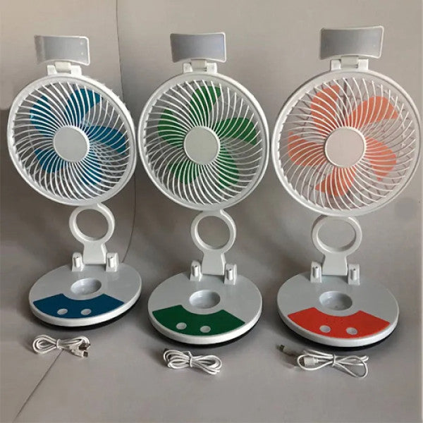 Portable Folding Fan With LED Light- ZT 329