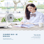 Clamp Type Multifunctional 4 in 1 Electric Fan with USB Type-C Recharging.