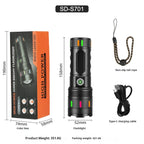 Sanford Super Bright Rechargeable LED Flashlight And Power Bank