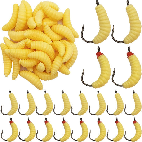 12 Pcs Silicone Soft Fishing Worms