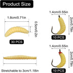 12 Pcs Silicone Soft Fishing Worms