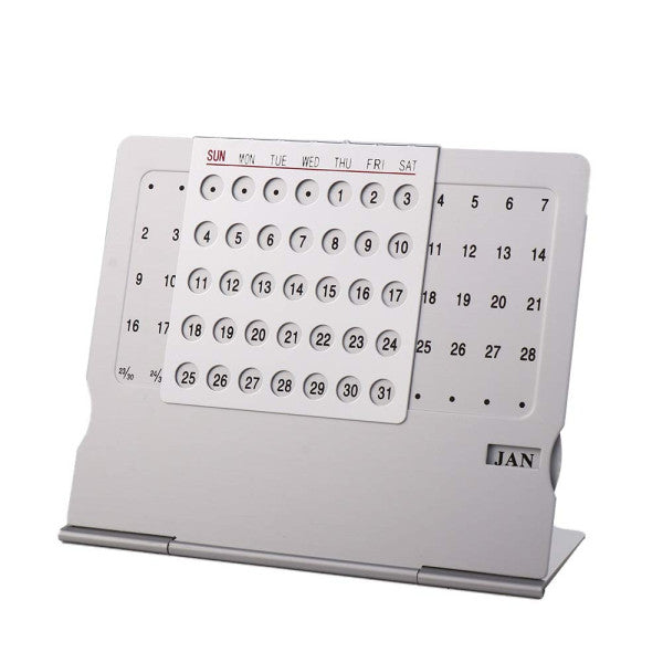 Metal Desk Calendar With- 100 Years