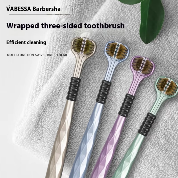 Toothbrush 3-Sided Soft Bristle Toothbrush