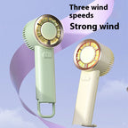 Ice Cooling Fan Handheld USB Rechargeable