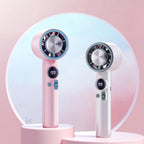 Portable Fan With Led Display High 199 Gear Handheld
