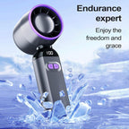 Portable Handheld Bladeless Fan Speed Rechargeable Blower