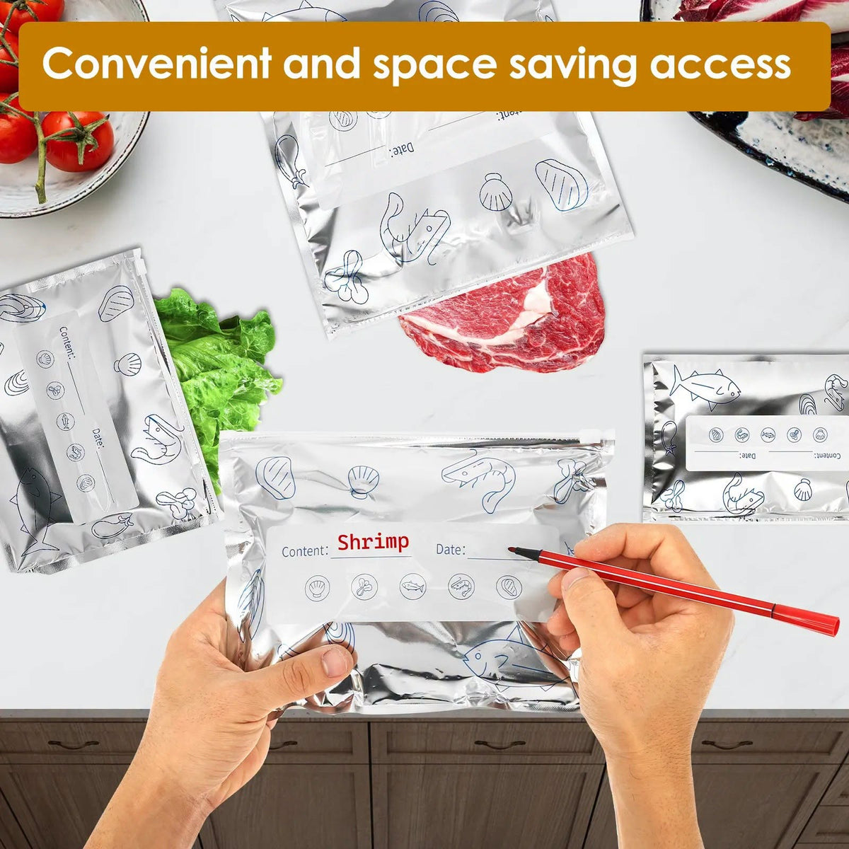 Fresh Fish Poly Packaging ( Medium )