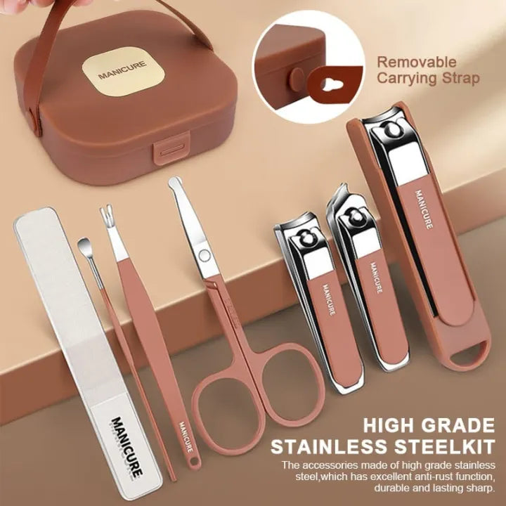 Portable 7-PCS Nail Clipper Manicure Set