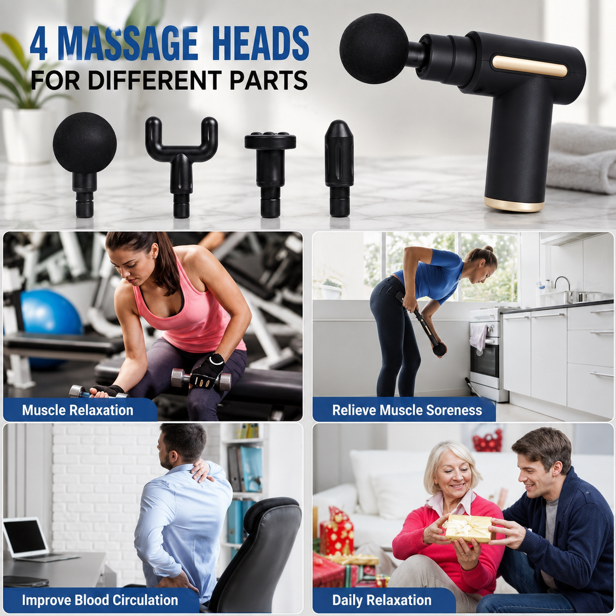 Mini Rechargeable Deep Tissue Therapy Massager