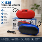 X-535 Wireless BT Portable Stereo Rechargeable Speaker