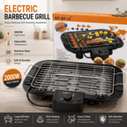 Electric BBQ Grill Machine - Black