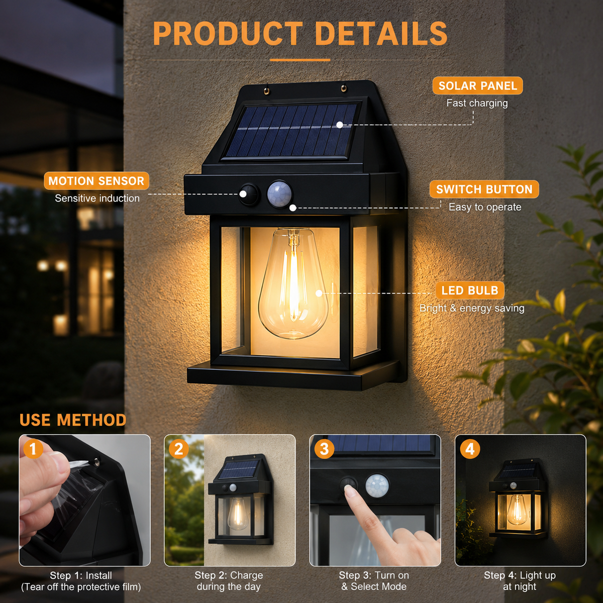 Solar Interaction Wall Lamp