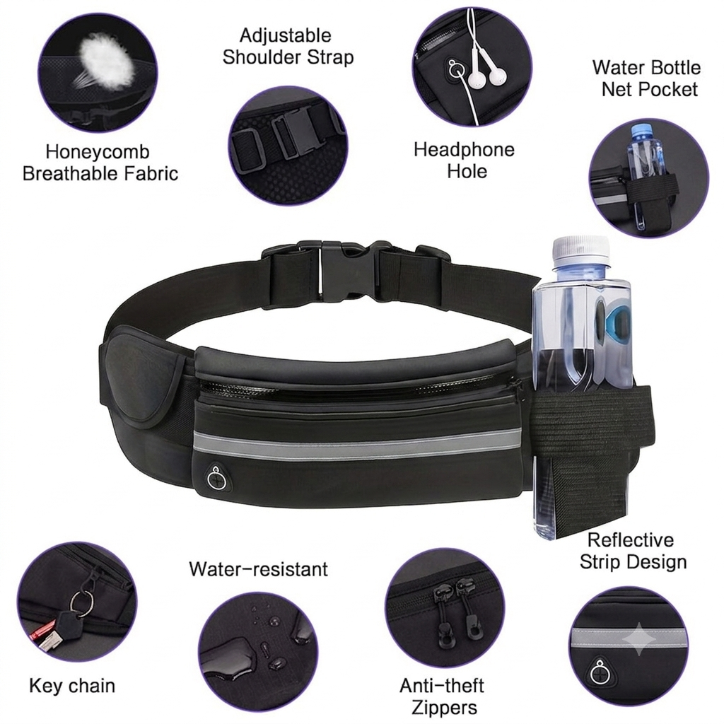 Waterproof Running Belt Bag