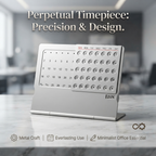 Metal Desk Calendar With- 100 Years