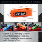 Bike Motorcycle Lock Electric Bicycle Brake Handlebar Grip Lock