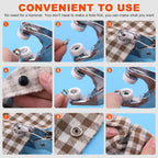 Hand Pressure Pliers For Prong Snap Button (FREE 100 BUTTON)