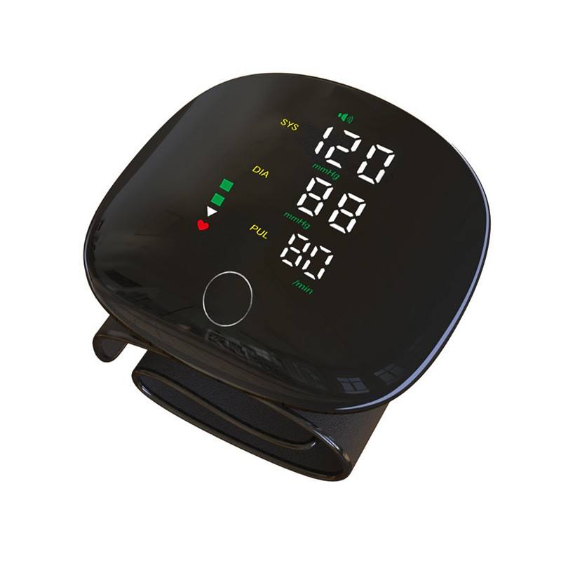 Wrist blood pressure monitor black