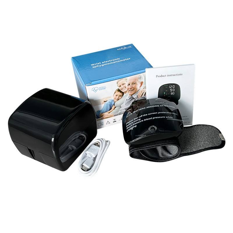Wrist blood pressure monitor black