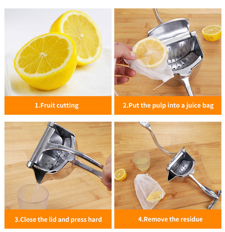 Stainless Steel Manual Hand Press Juicer