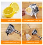 Stainless Steel Manual Hand Press Juicer