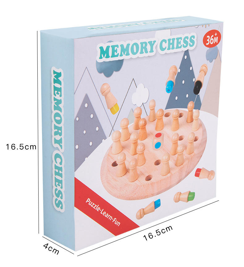 Wooden Memory Match Stick Chess Game