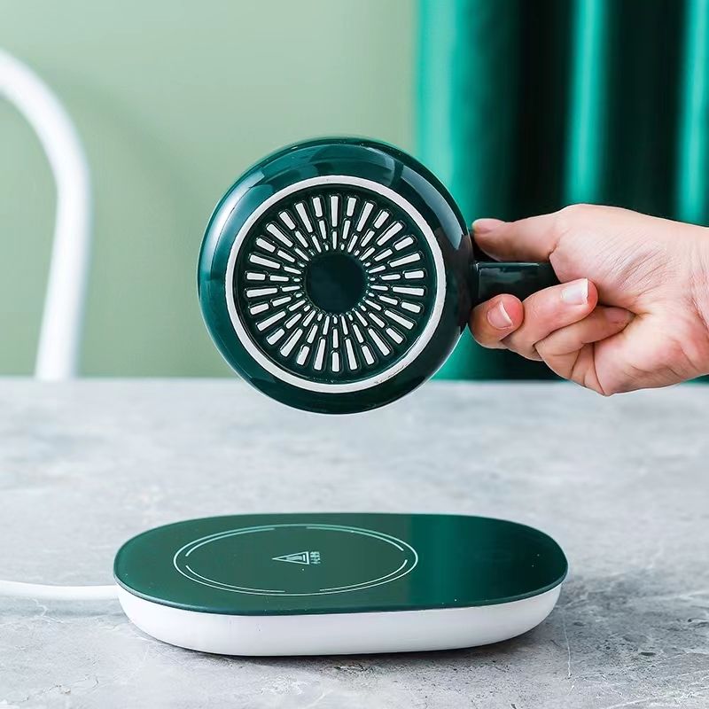 ELECTRIC HEATING COFFEE MUG & SAUCER