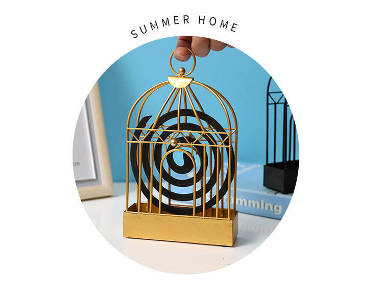 1-Pcs Mosquito Coil Holder- Golden