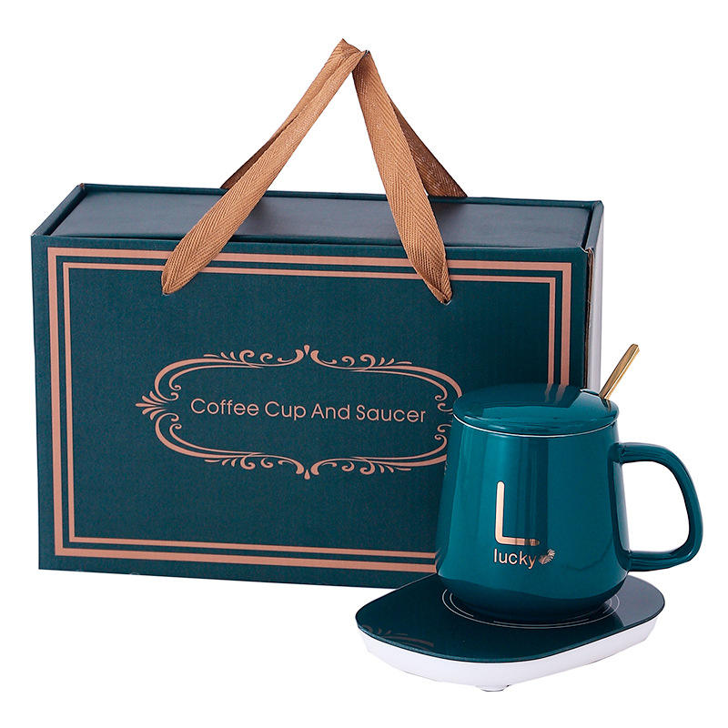 ELECTRIC HEATING COFFEE MUG & SAUCER