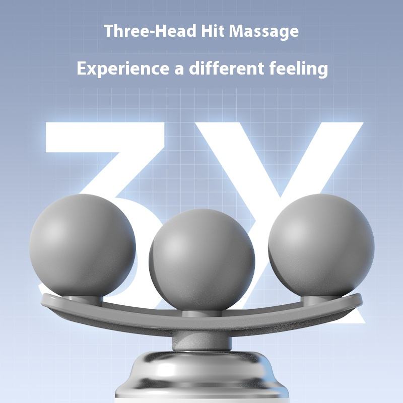 3-Head Fascial Gun Body Massager