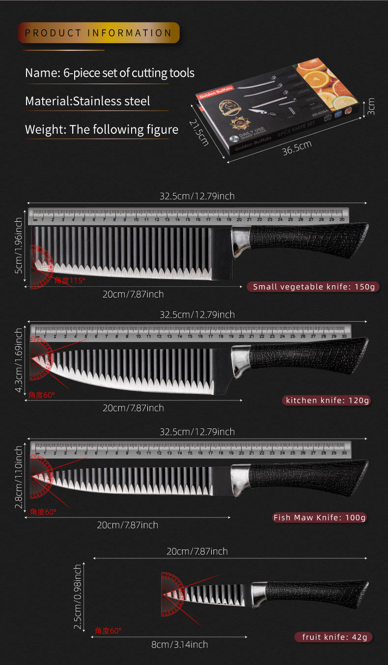 Zepter original 6 Pcs Knife Set