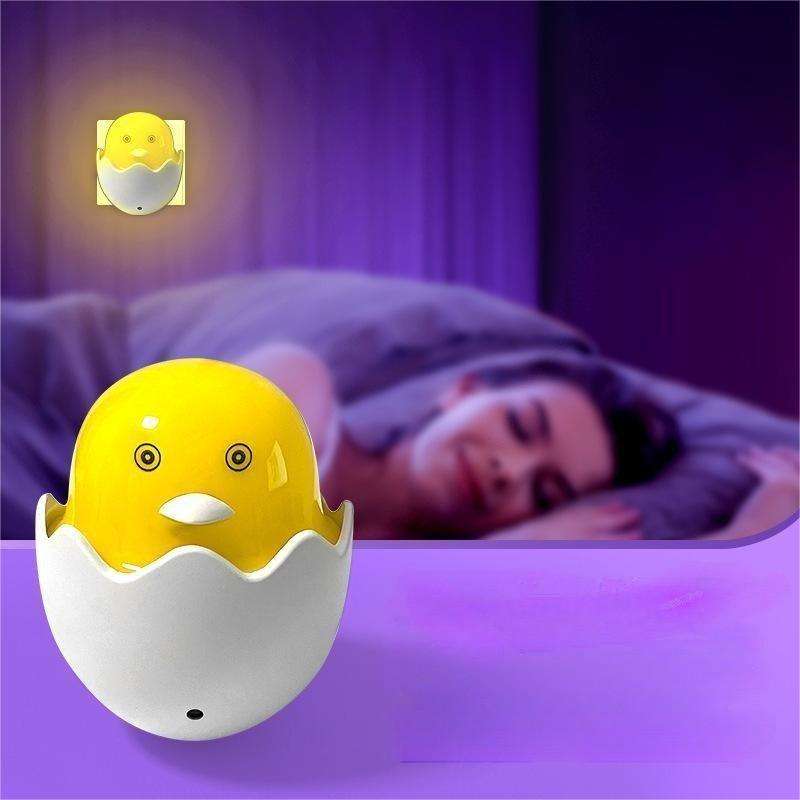 Small Yellow Duck Shaped LED Night Light Sensor