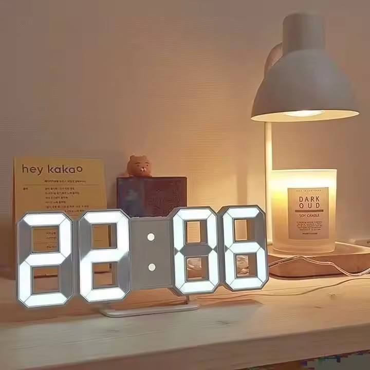Digital Glowing 3D LED Wall Clock & Table Clock