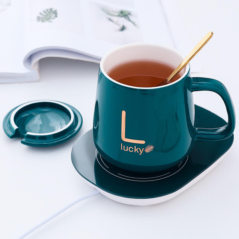 ELECTRIC HEATING COFFEE MUG & SAUCER