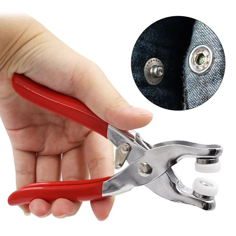Hand Pressure Pliers For Prong Snap Button (FREE 100 BUTTON)
