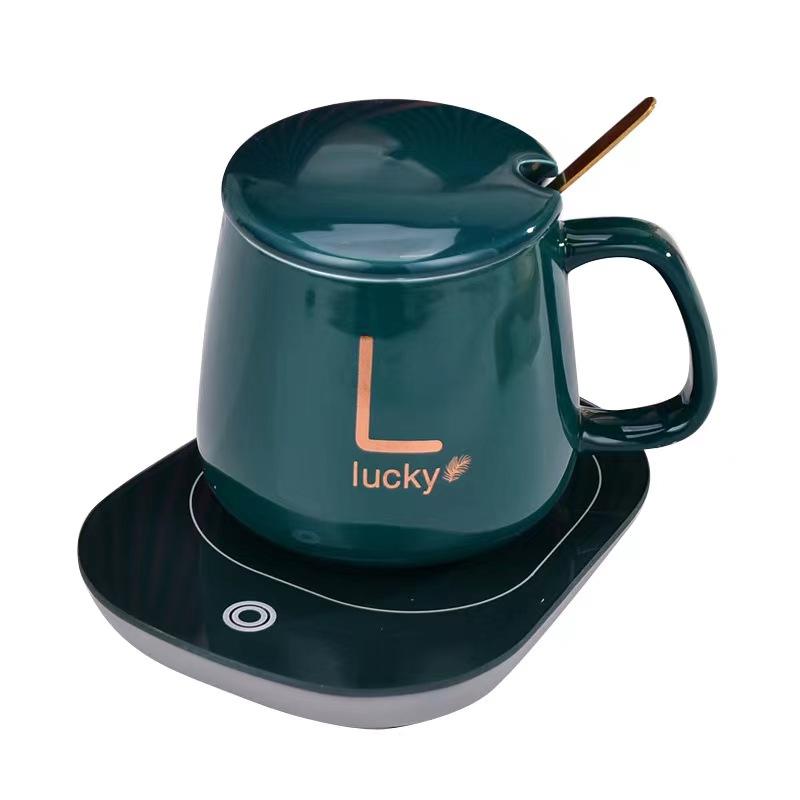 ELECTRIC HEATING COFFEE MUG & SAUCER