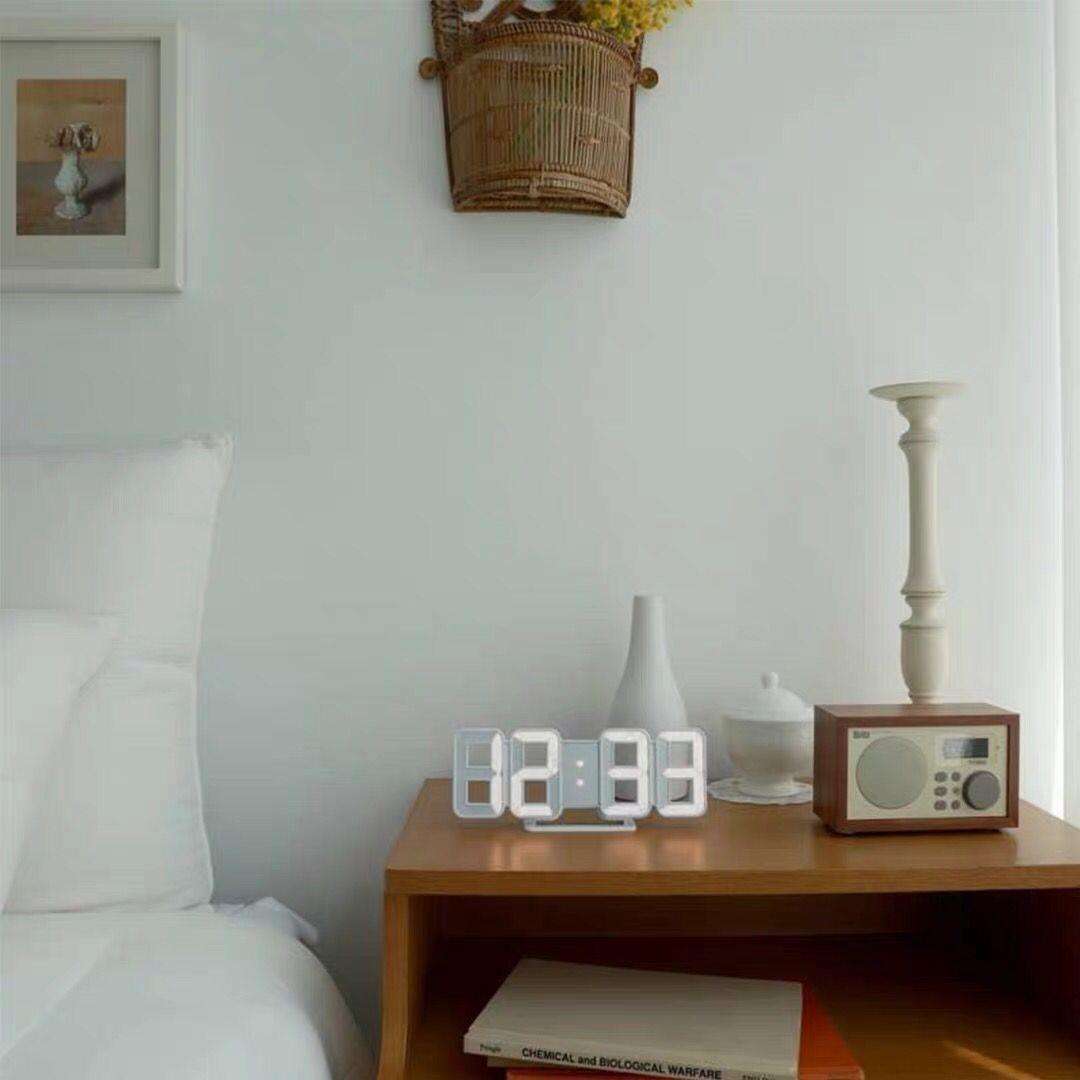 Digital Glowing 3D LED Wall Clock & Table Clock