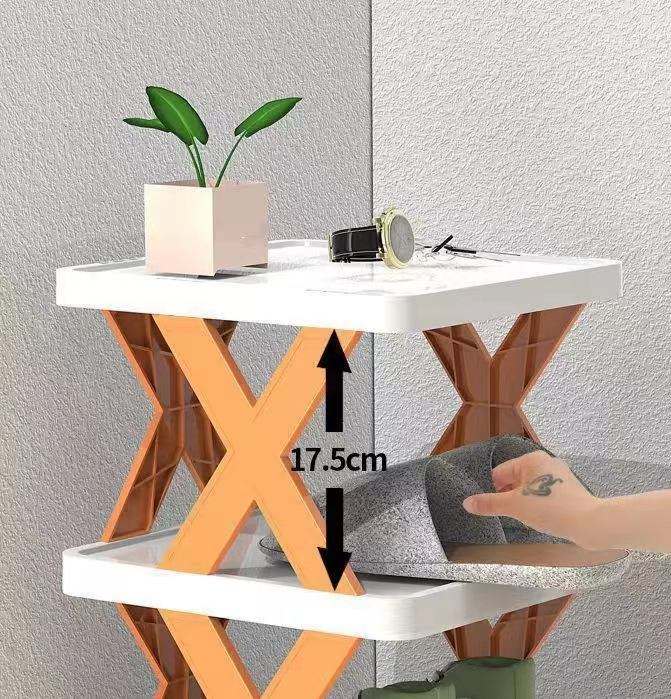 5 Layer Shoe Rack X Design