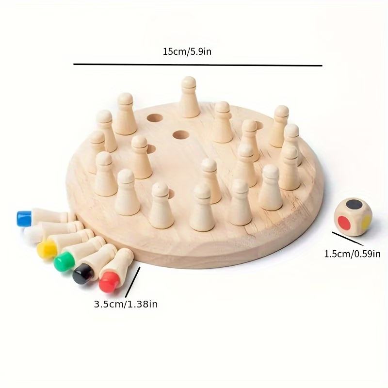 Wooden Memory Match Stick Chess Game