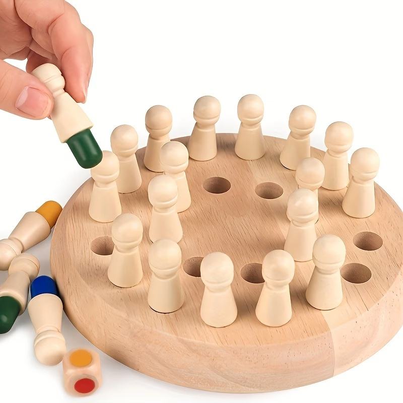 Wooden Memory Match Stick Chess Game