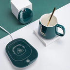 ELECTRIC HEATING COFFEE MUG & SAUCER
