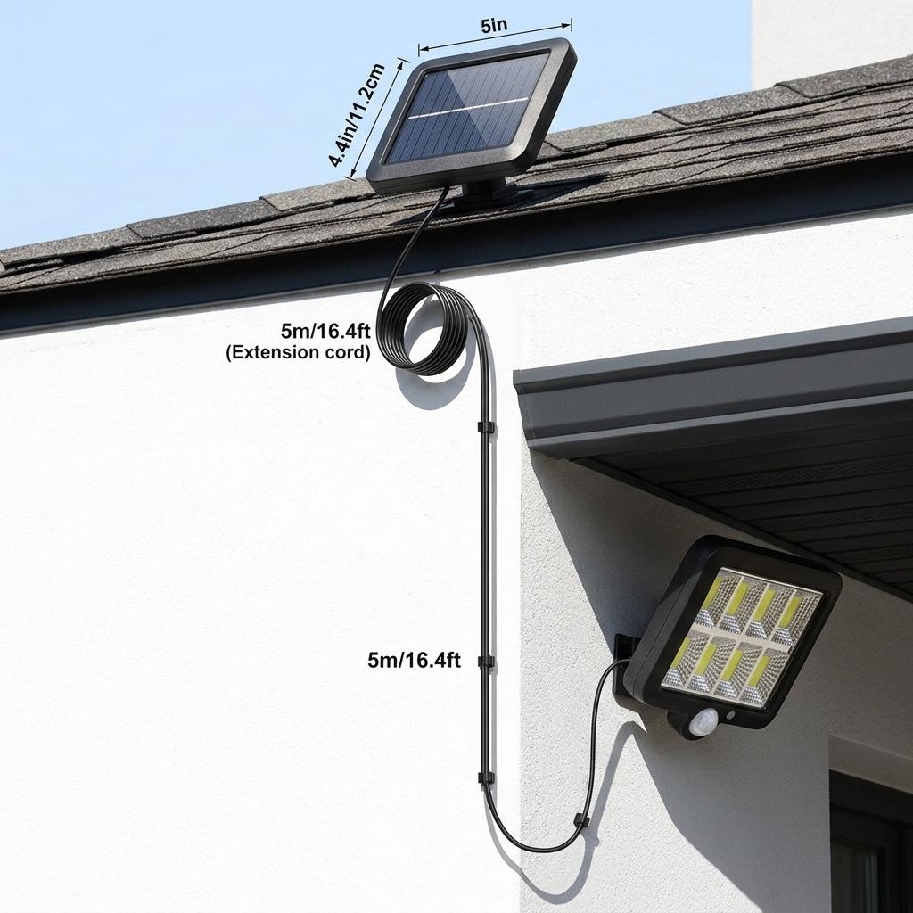 120 LED Solar Motion Sensor Light