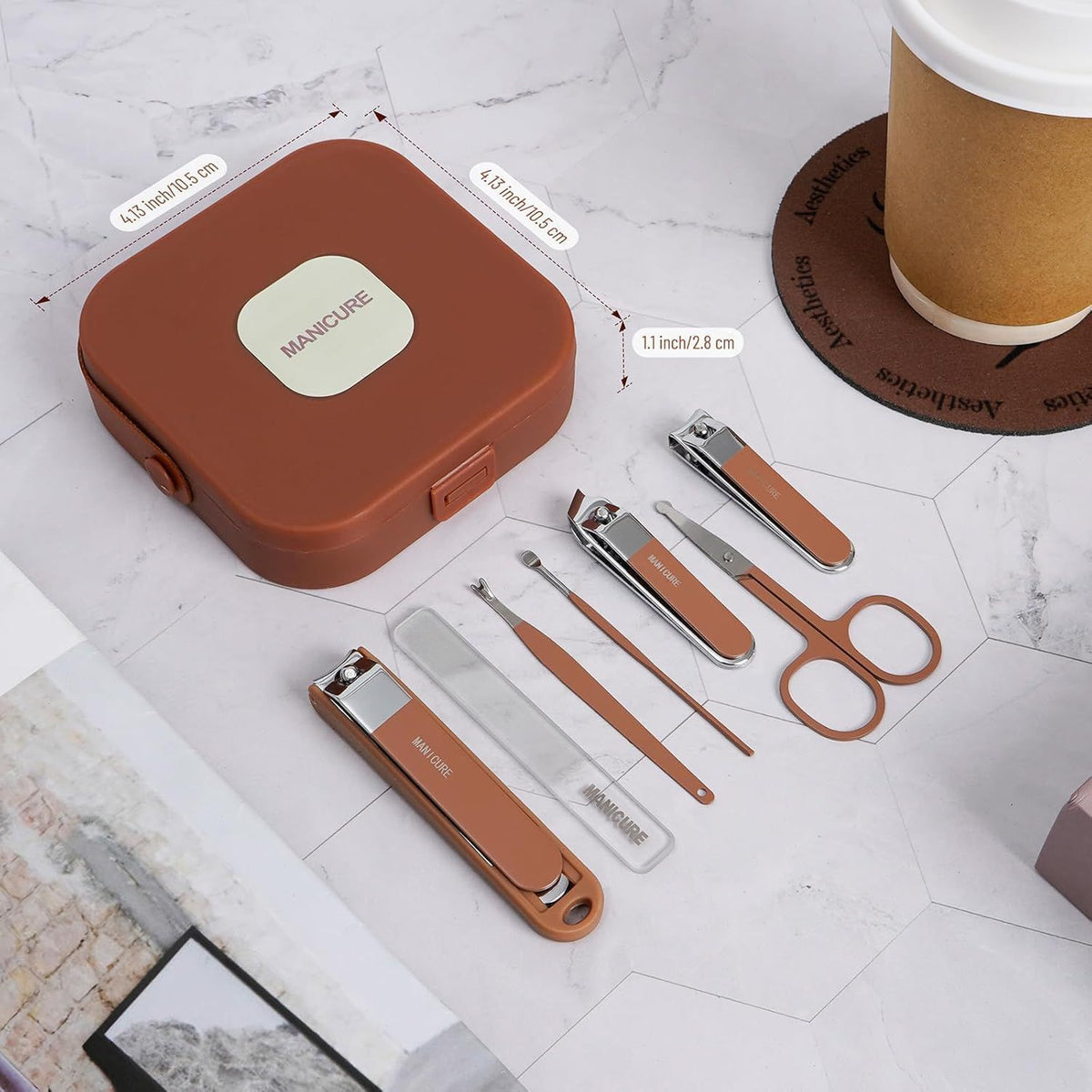 Portable 7-PCS Nail Clipper Manicure Set