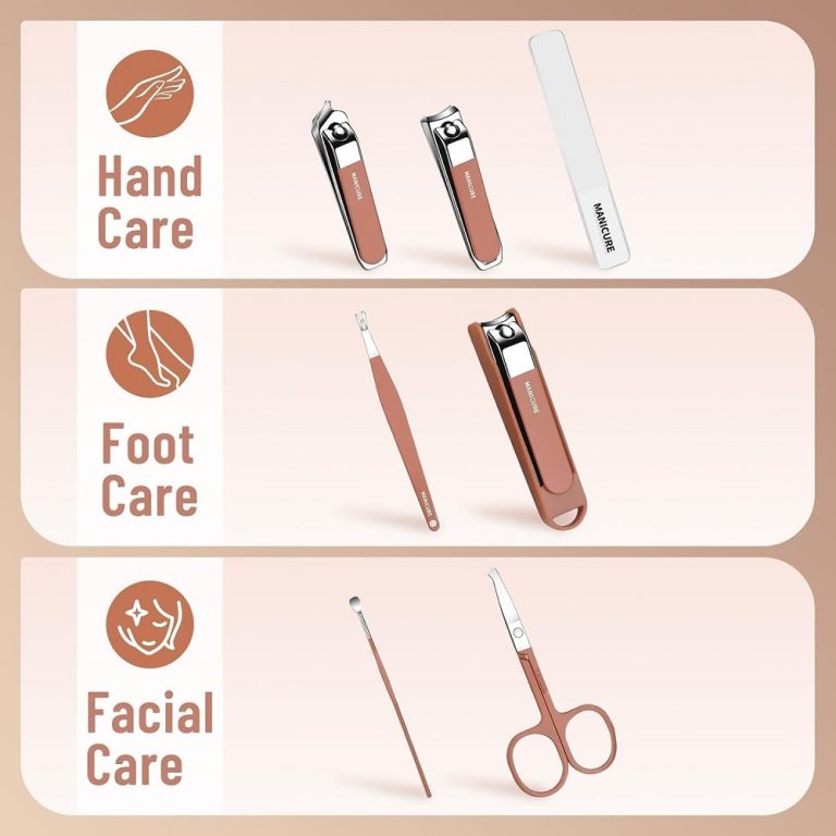 Portable 7-PCS Nail Clipper Manicure Set